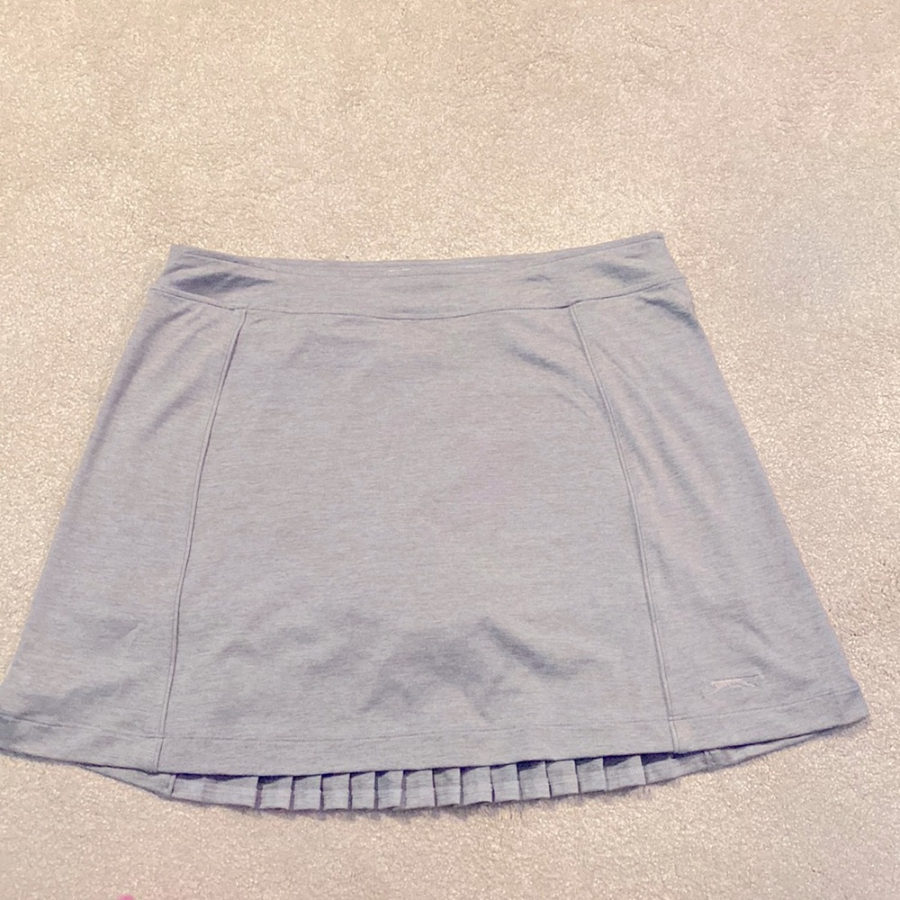 Slazenger Golf Skirt Size Medium Grey w/Pleats